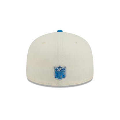 Detroit Lions Chrome White Basic 59FIFTY Fitted Hat