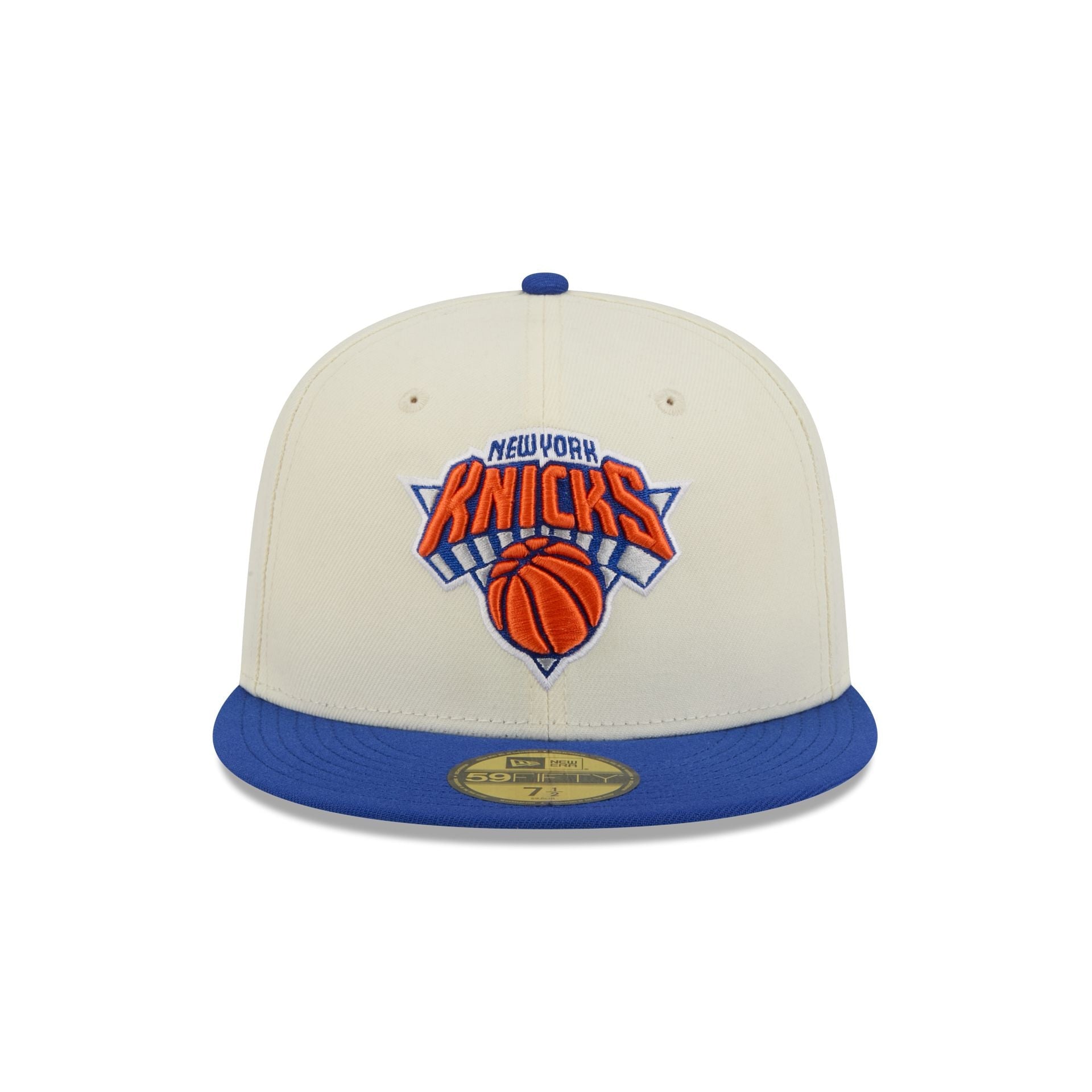 New York Knicks Chrome White Basic 59FIFTY Fitted Hat