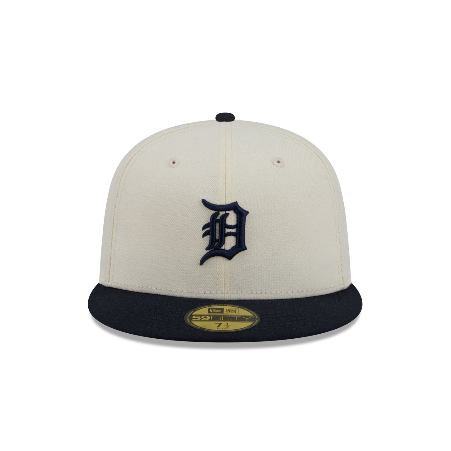 Detroit Tigers Chrome White Basic 59FIFTY Fitted Hat