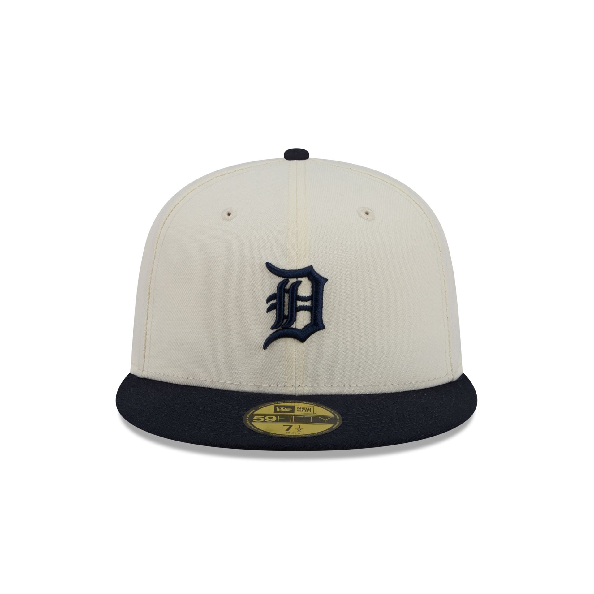 Detroit Tigers Chrome White Basic 59FIFTY Fitted Hat