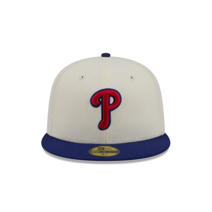 Philadelphia Phillies Chrome White Basic 59FIFTY Fitted Hat