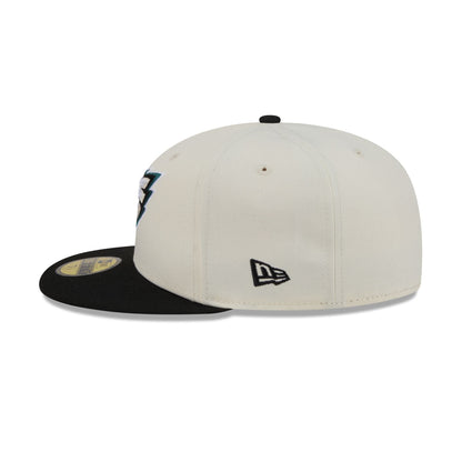 Philadelphia Eagles Chrome White Basic 59FIFTY Fitted Hat