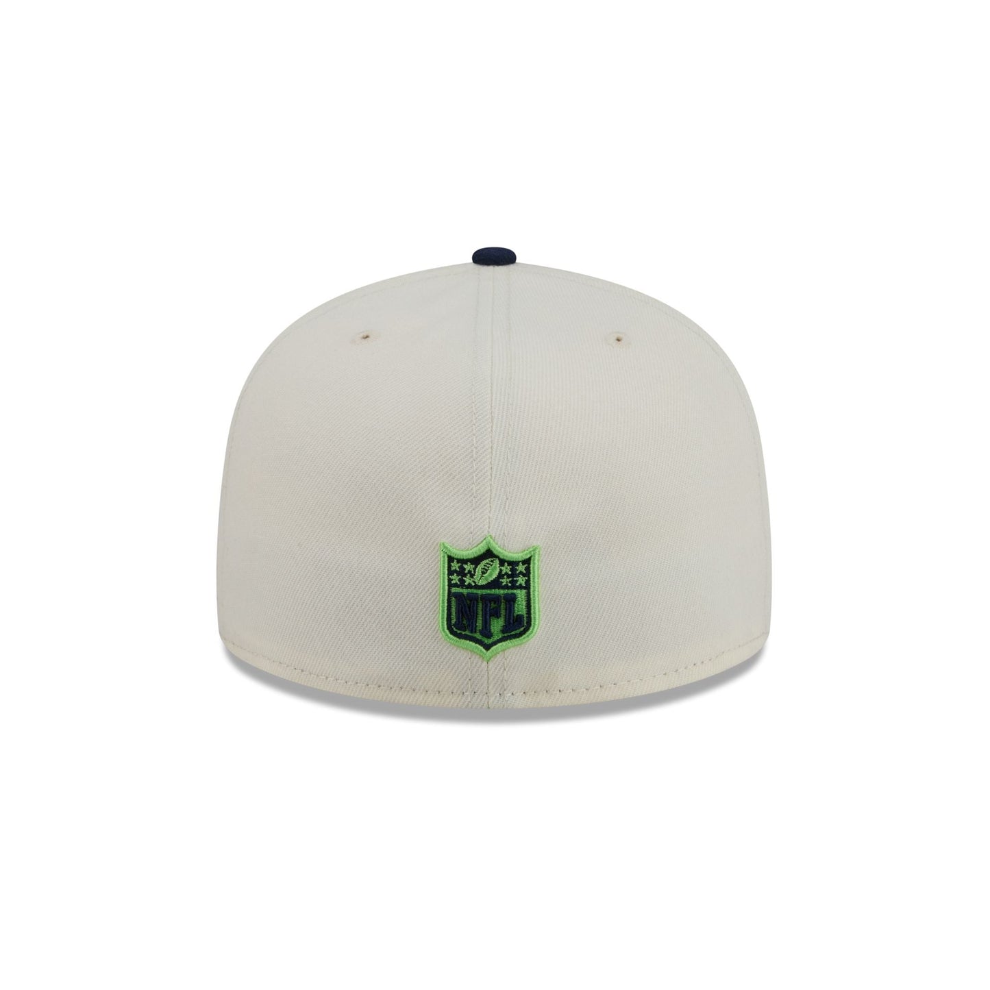 Seattle Seahawks Chrome White Basic 59FIFTY Fitted Hat