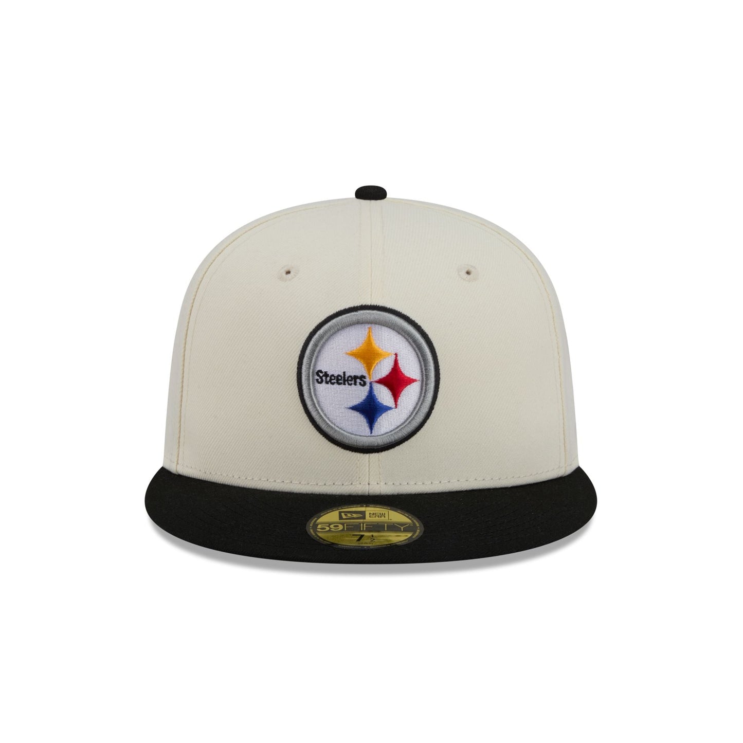 Pittsburgh Steelers Chrome White Basic 59FIFTY Fitted Hat