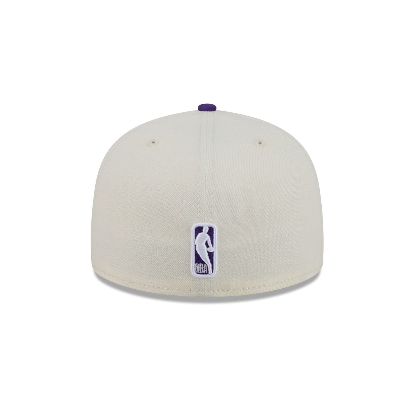 Los Angeles Lakers Chrome White Basic 59FIFTY Fitted Hat