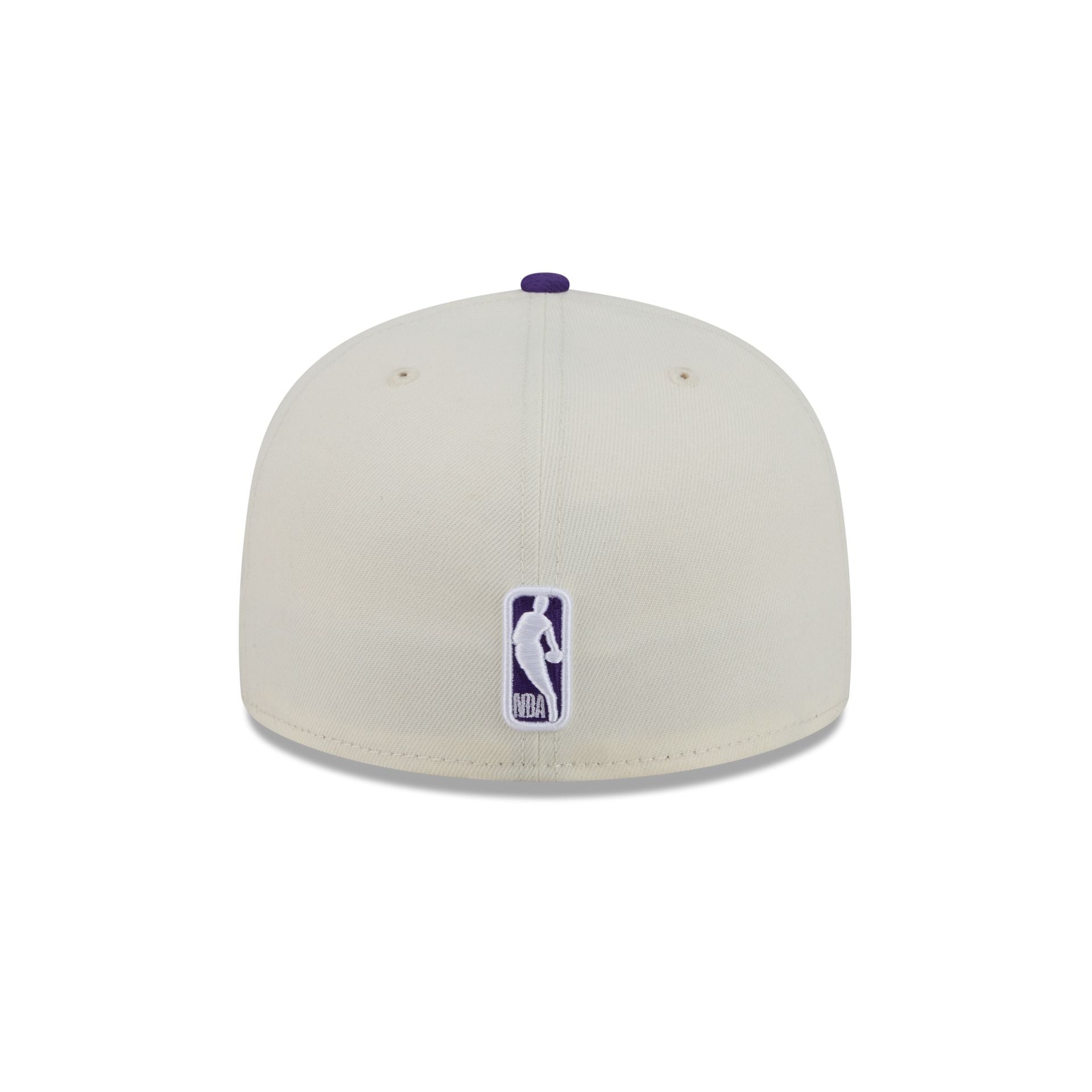 Los Angeles Lakers Chrome White Basic 59FIFTY Fitted Hat