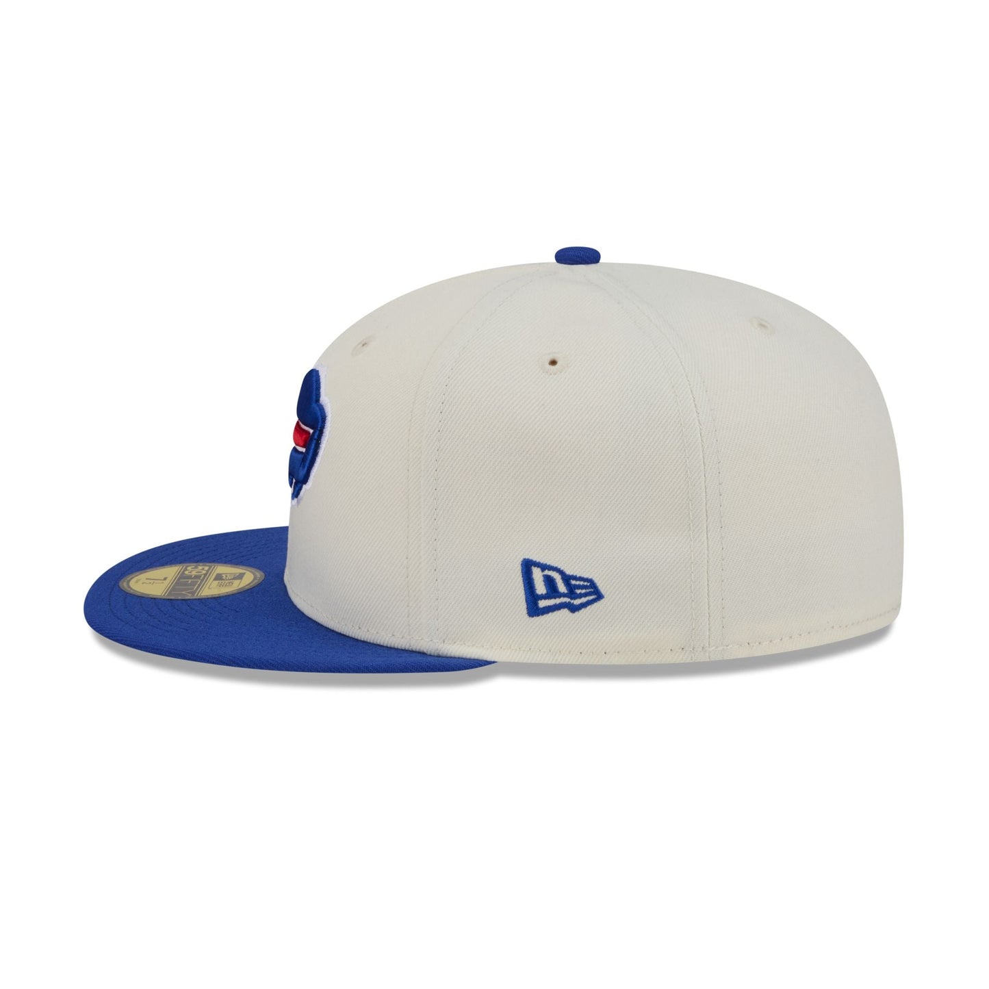 Buffalo Bills Chrome White Basic 59FIFTY Fitted Hat