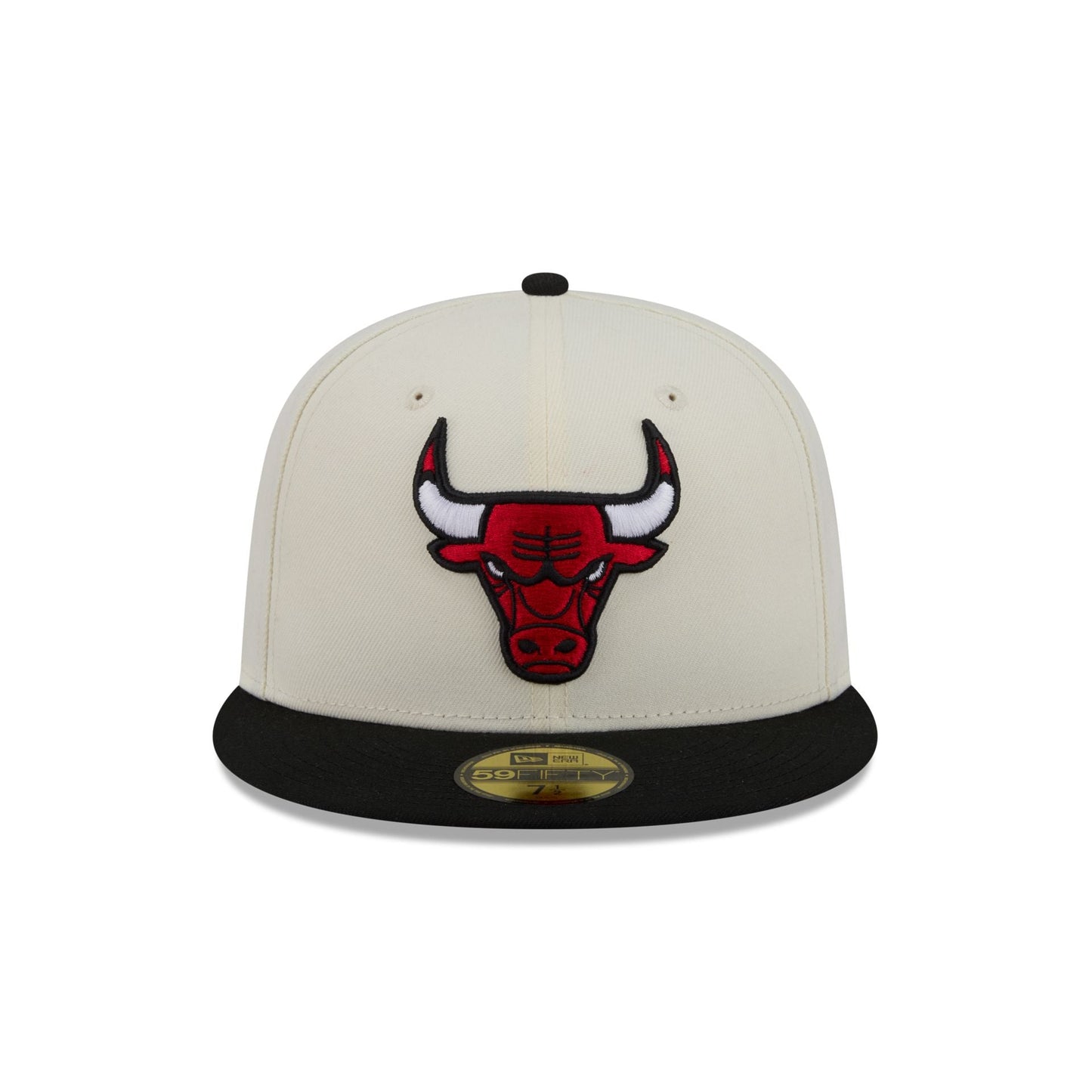 Chicago Bulls Chrome White Basic 59FIFTY Fitted Hat