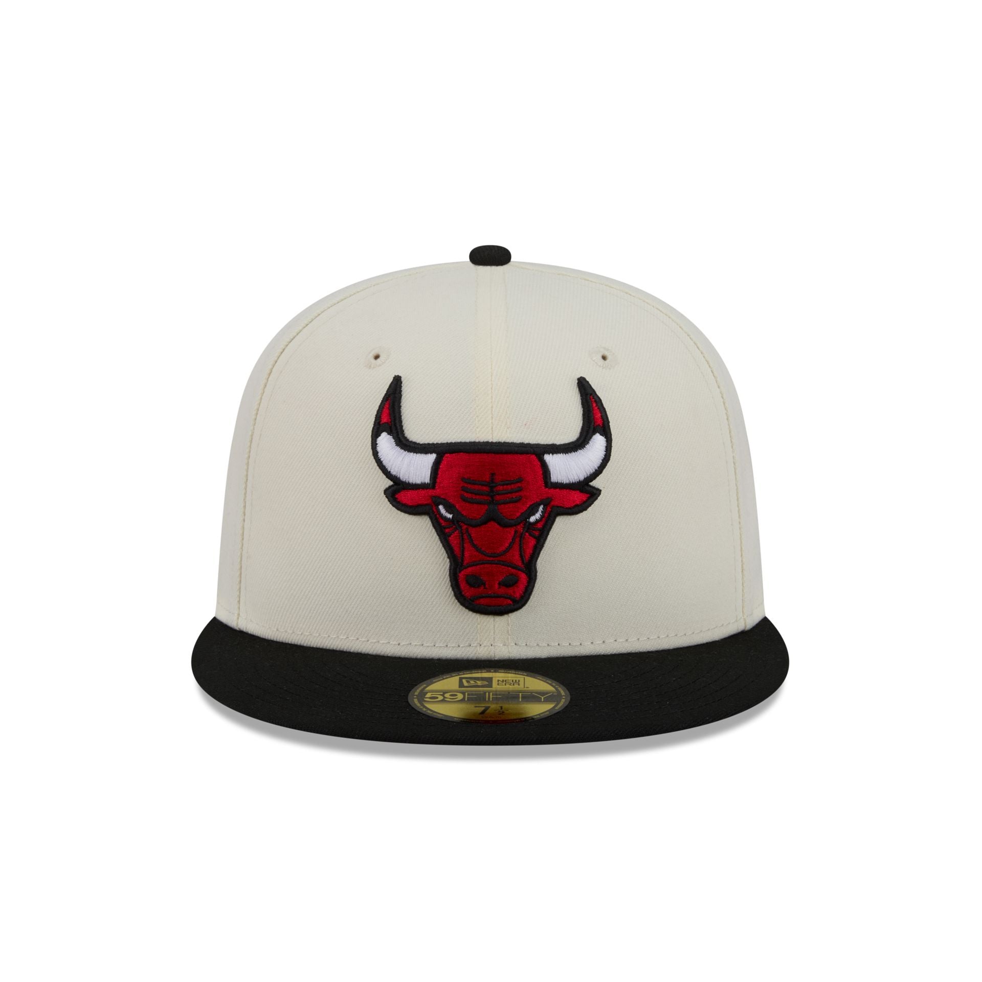 Chicago Bulls Chrome White Basic 59FIFTY Fitted Hat