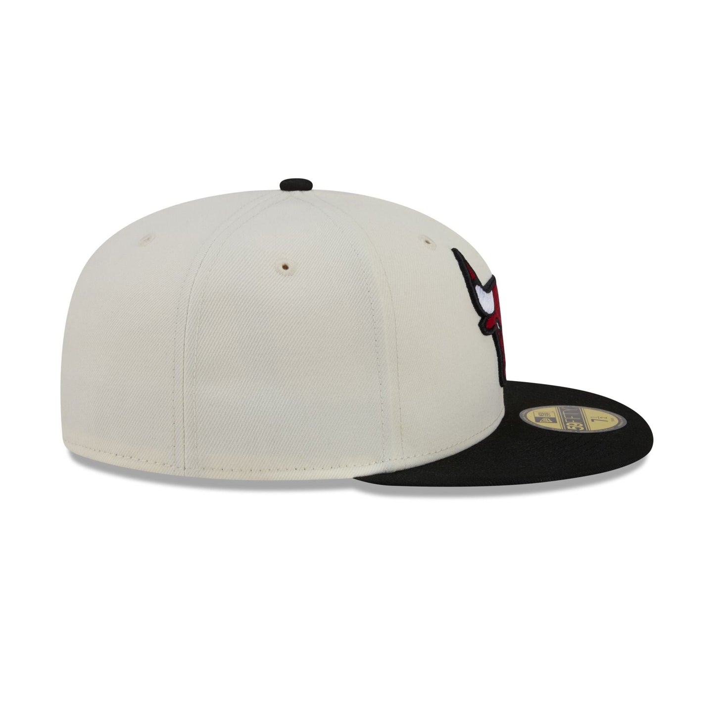 Chicago Bulls Chrome White Basic 59FIFTY Fitted Hat