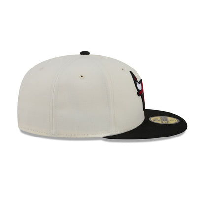 Chicago Bulls Chrome White Basic 59FIFTY Fitted Hat