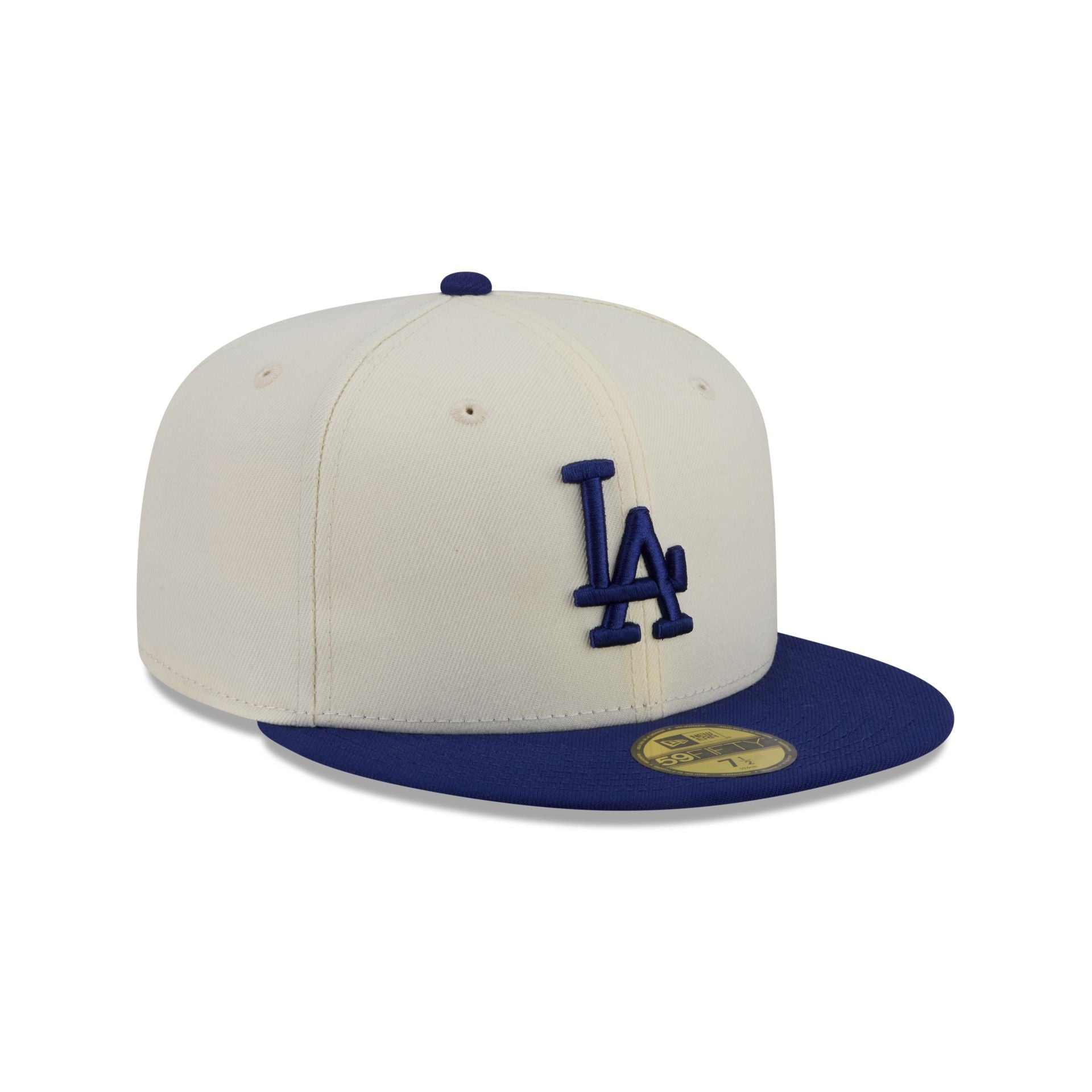 Los Angeles Dodgers Chrome White Basic 59FIFTY Fitted Hat