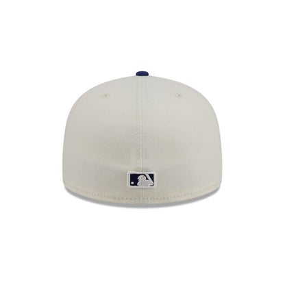 Los Angeles Dodgers Chrome White Basic 59FIFTY Fitted Hat