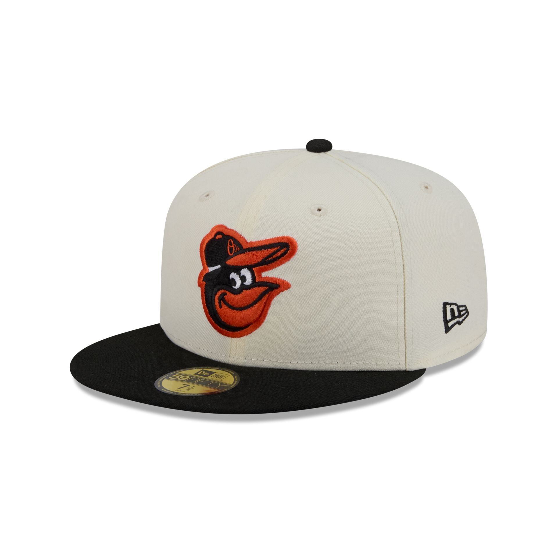 Baltimore Orioles Chrome White Basic 59FIFTY Fitted Hat