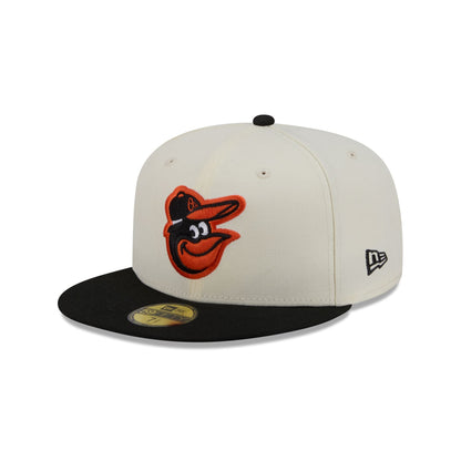 Baltimore Orioles Chrome White Basic 59FIFTY Fitted Hat