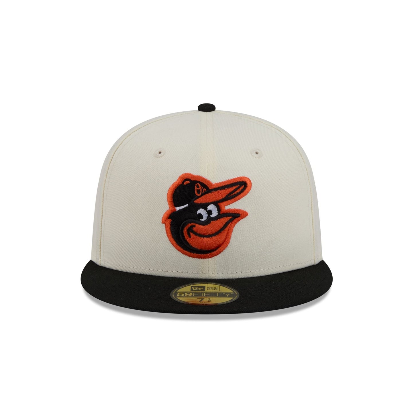 Baltimore Orioles Chrome White Basic 59FIFTY Fitted Hat