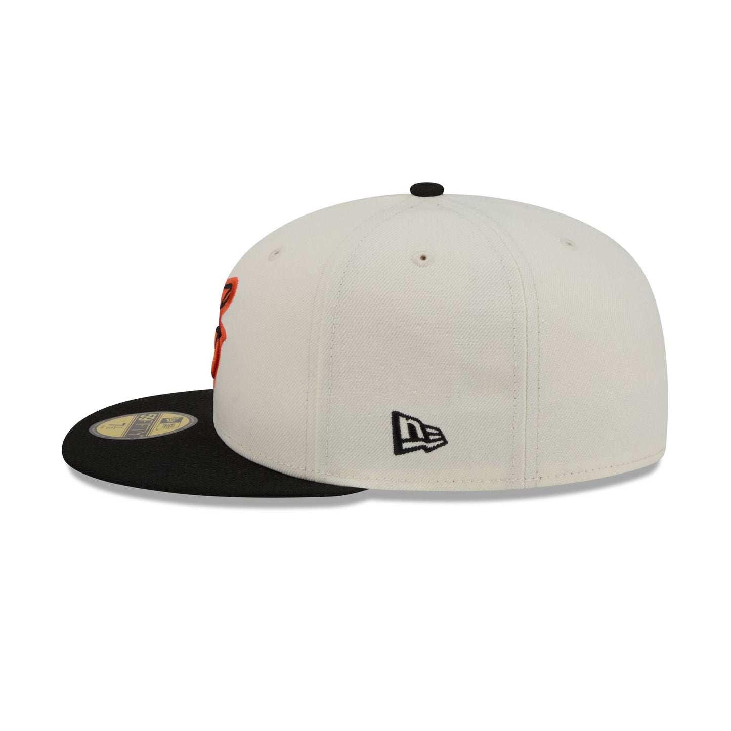 Baltimore Orioles Chrome White Basic 59FIFTY Fitted Hat
