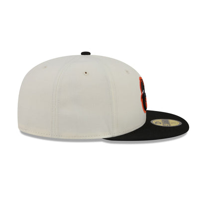 Baltimore Orioles Chrome White Basic 59FIFTY Fitted Hat