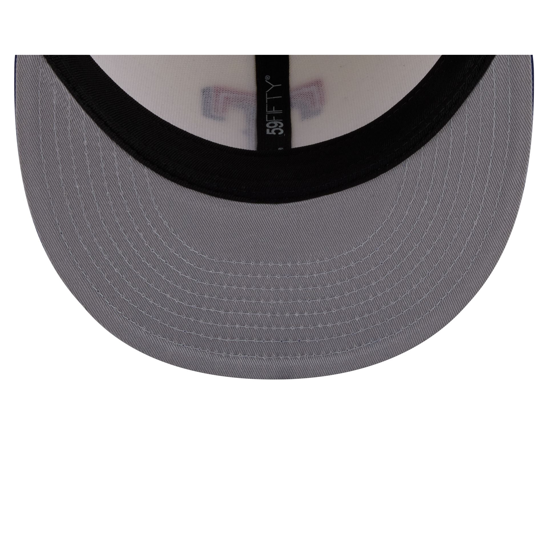 Texas Rangers Chrome White Basic 59FIFTY Fitted Hat