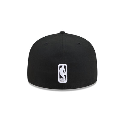 Chicago Bulls Black and White Basic 59FIFTY Fitted Hat