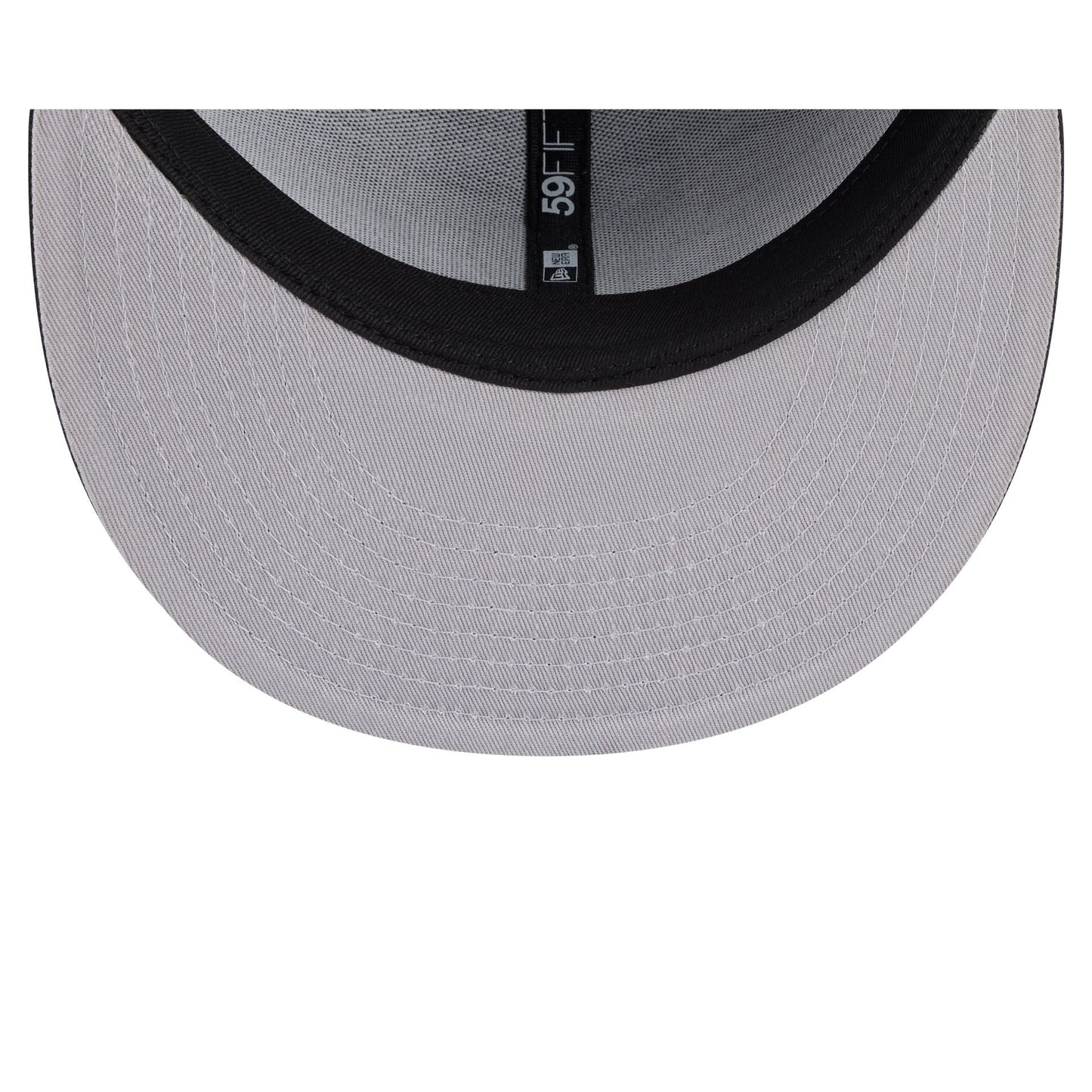 Chicago Bulls Black and White Basic 59FIFTY Fitted Hat