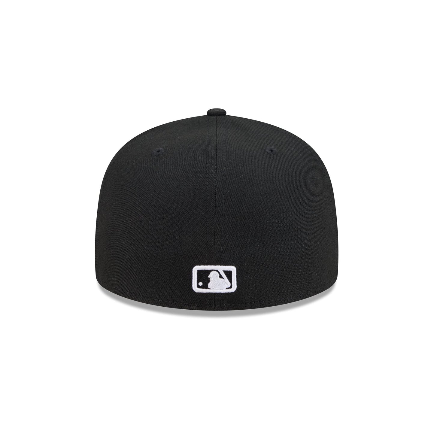 Texas Rangers Black and White Basic 59FIFTY Fitted Hat