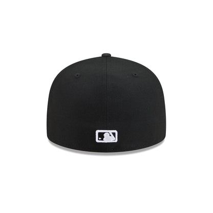 Kansas City Royals Black and White Basic 59FIFTY Fitted Hat
