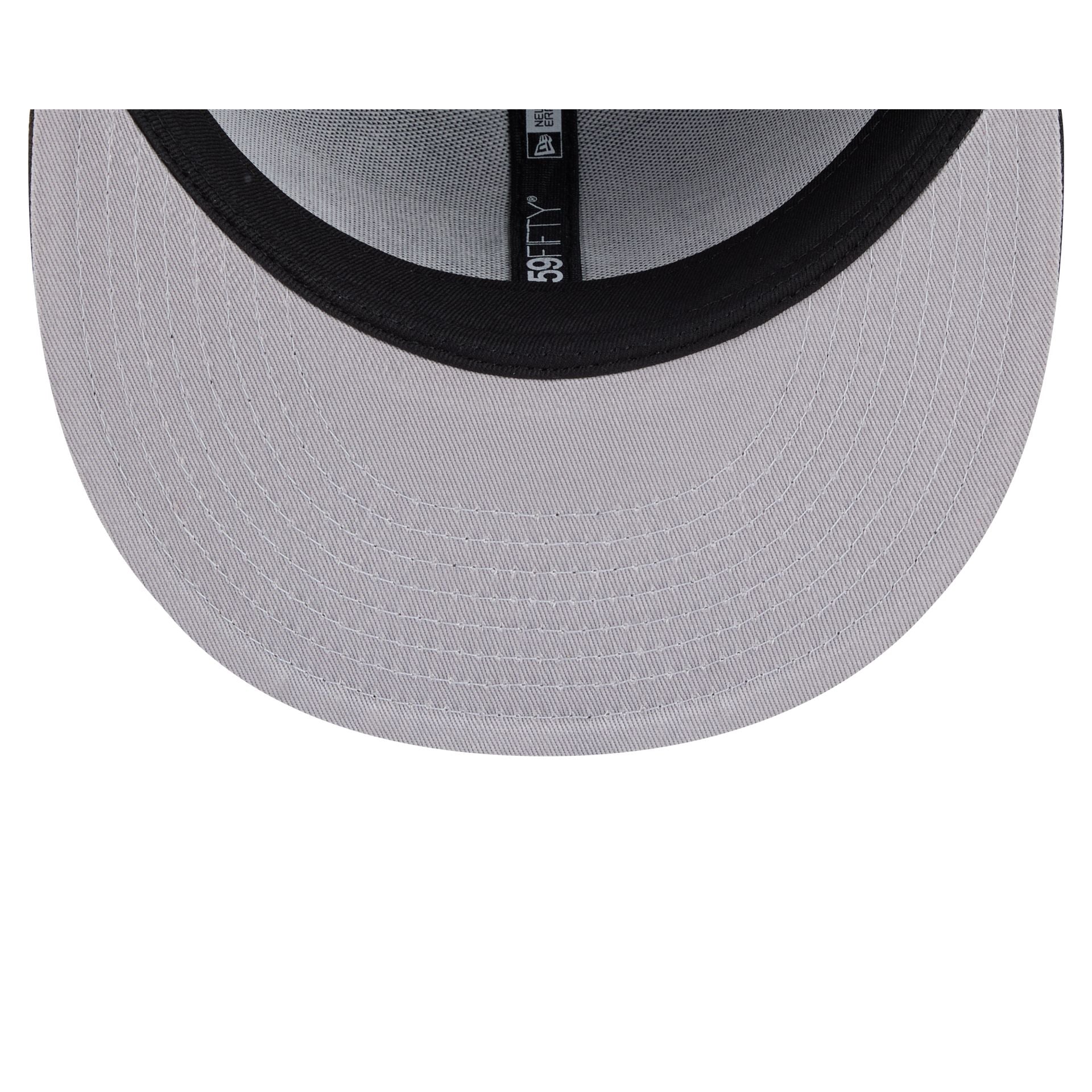Los Angeles Lakers Black and White Basic 59FIFTY Fitted Hat
