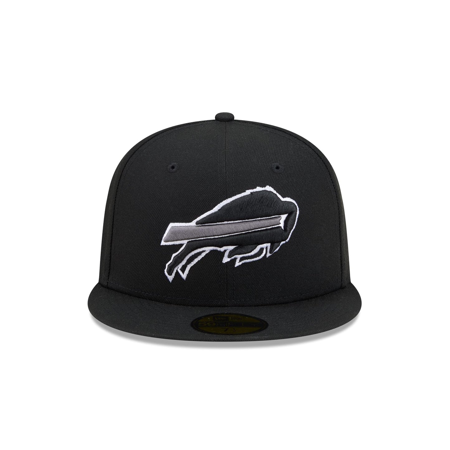 Buffalo Bills Black and White Basic 59FIFTY Fitted Hat