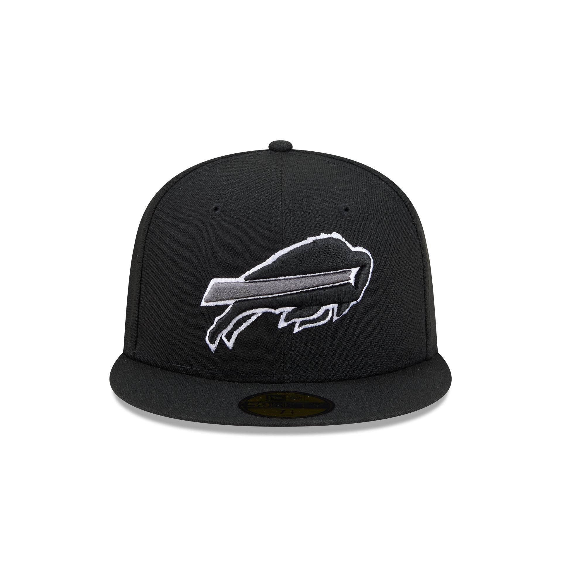 Buffalo Bills Black and White Basic 59FIFTY Fitted Hat