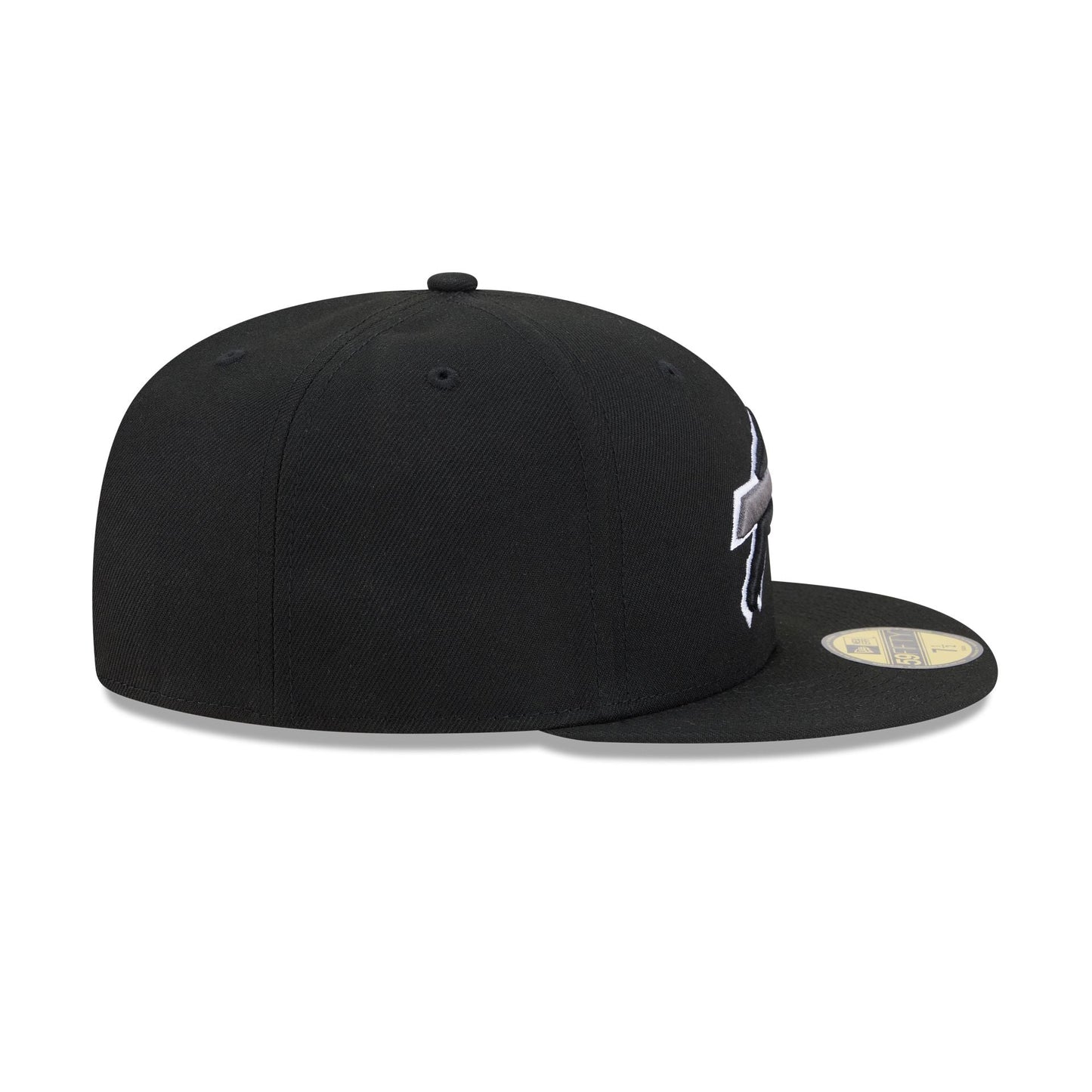 Buffalo Bills Black and White Basic 59FIFTY Fitted Hat