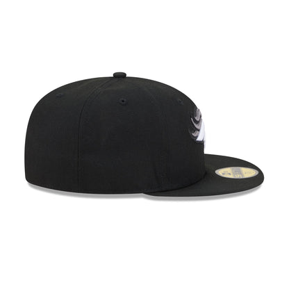 Denver Broncos Black and White Basic 59FIFTY Fitted Hat