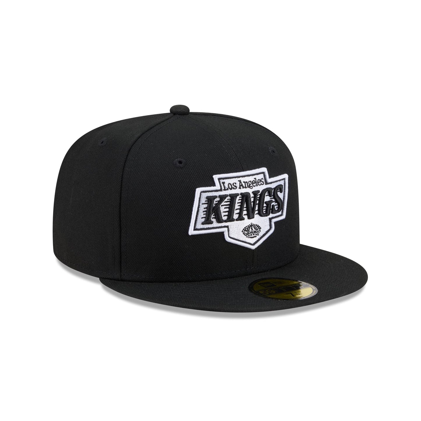 Los Angeles Kings Black and White Basic 59FIFTY Fitted Hat