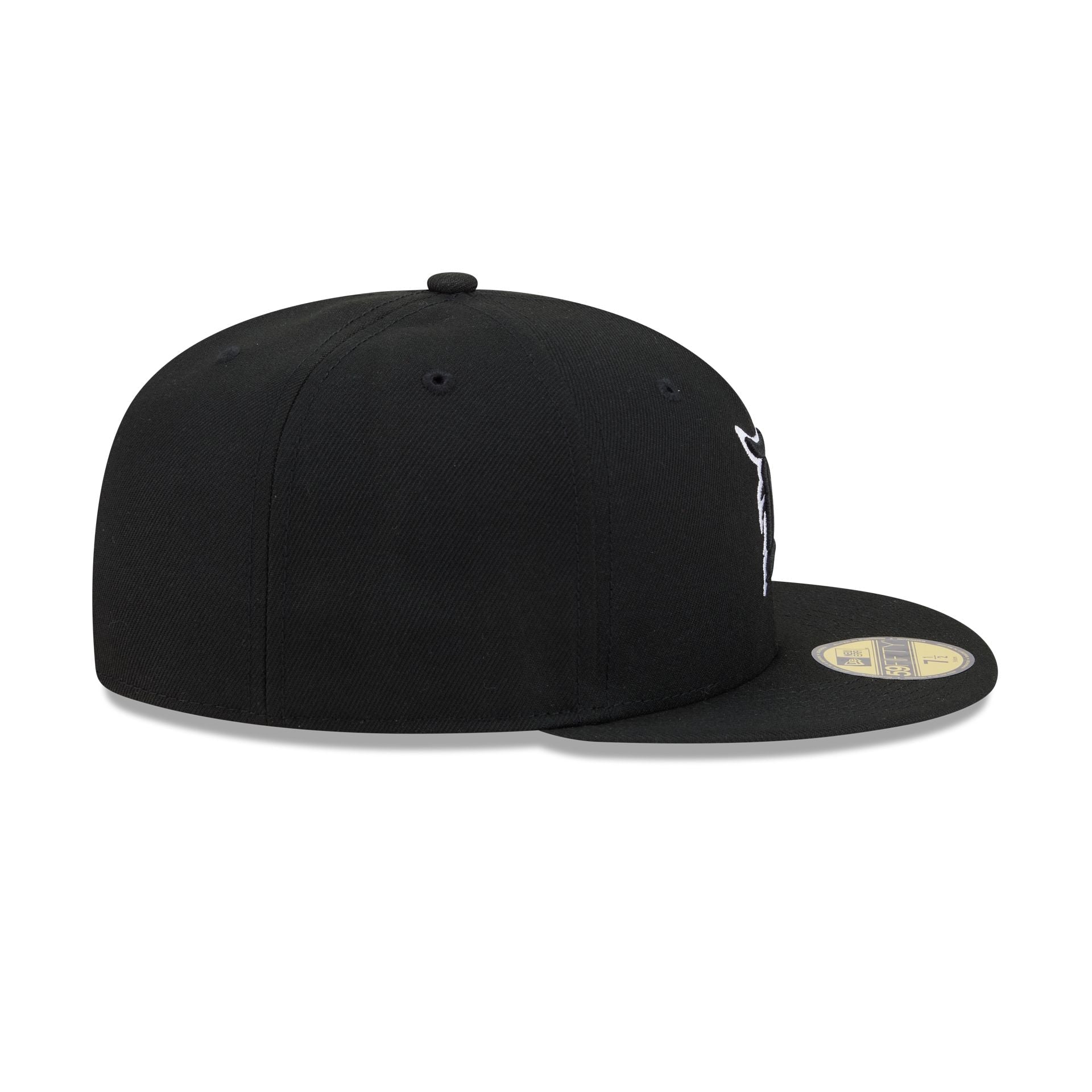 Detroit Tigers Black and White Basic 59FIFTY Fitted Hat