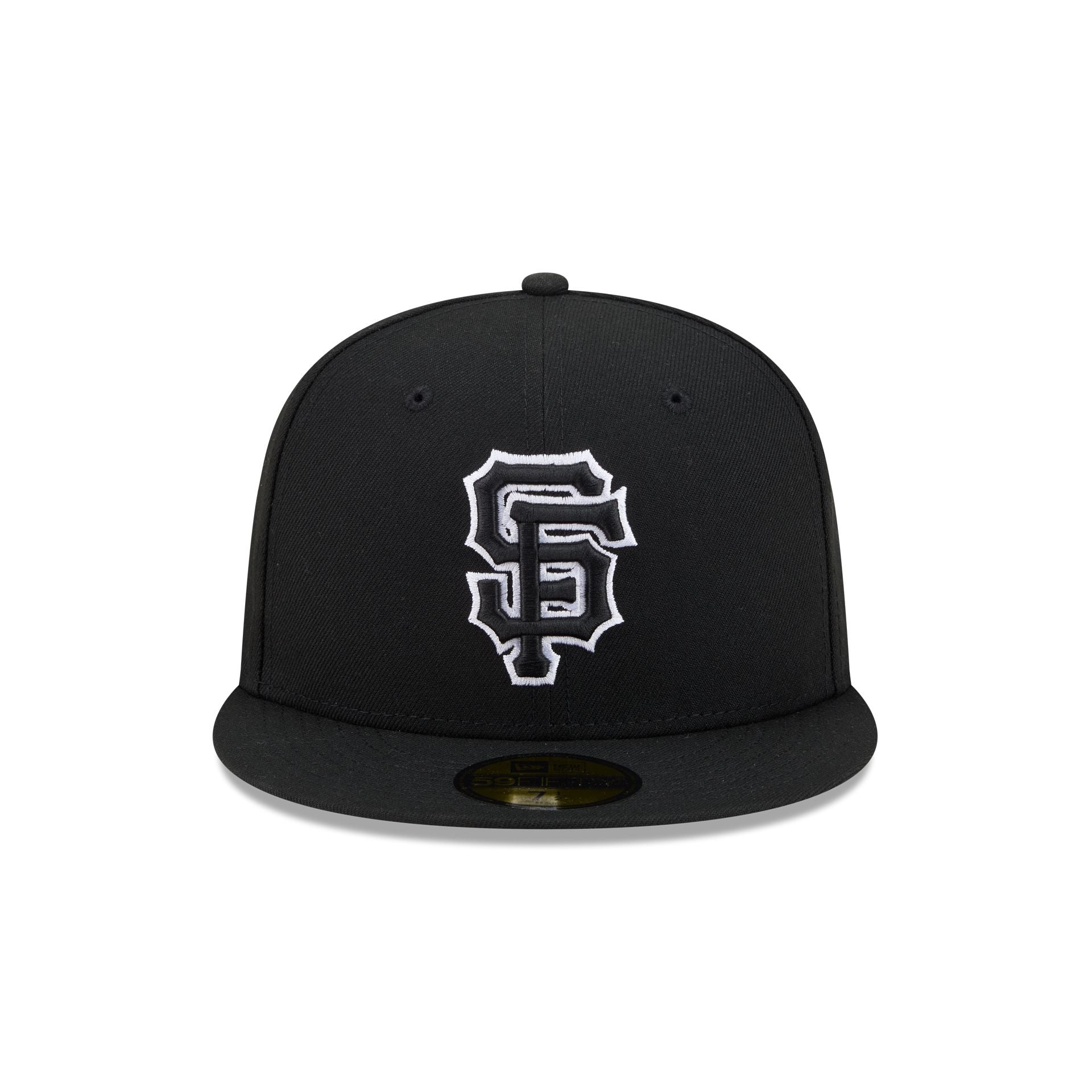 San Francisco Giants Black and White Basic 59FIFTY Fitted Hat