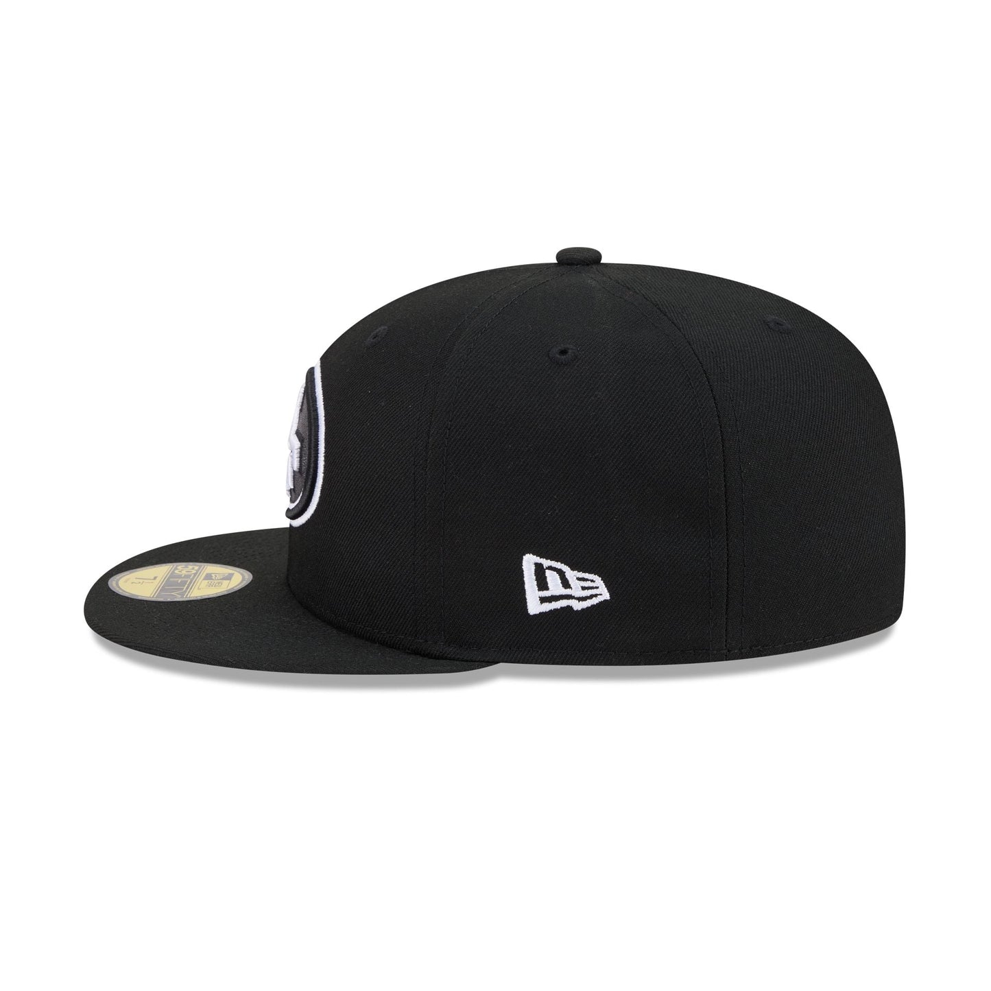 San Francisco 49ers Black and White Basic 59FIFTY Fitted Hat