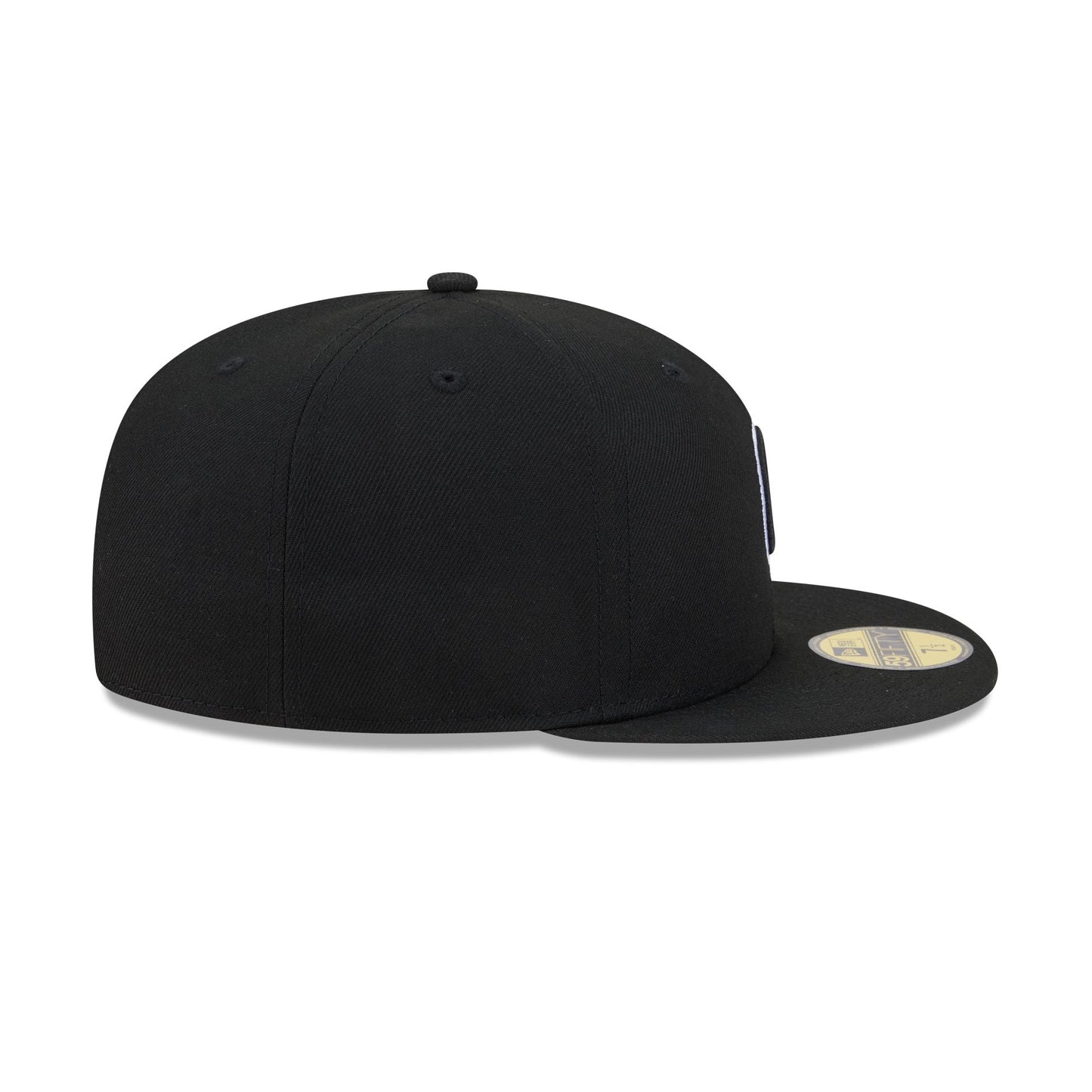Chicago Cubs Black and White Basic 59FIFTY Fitted Hat