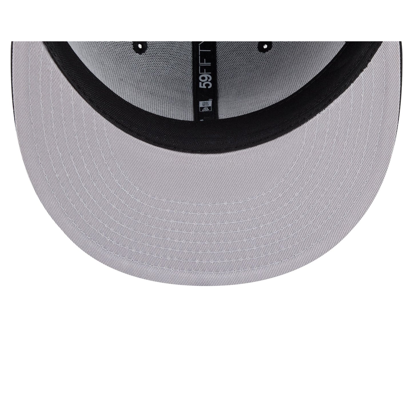 Chicago Cubs Black and White Basic 59FIFTY Fitted Hat