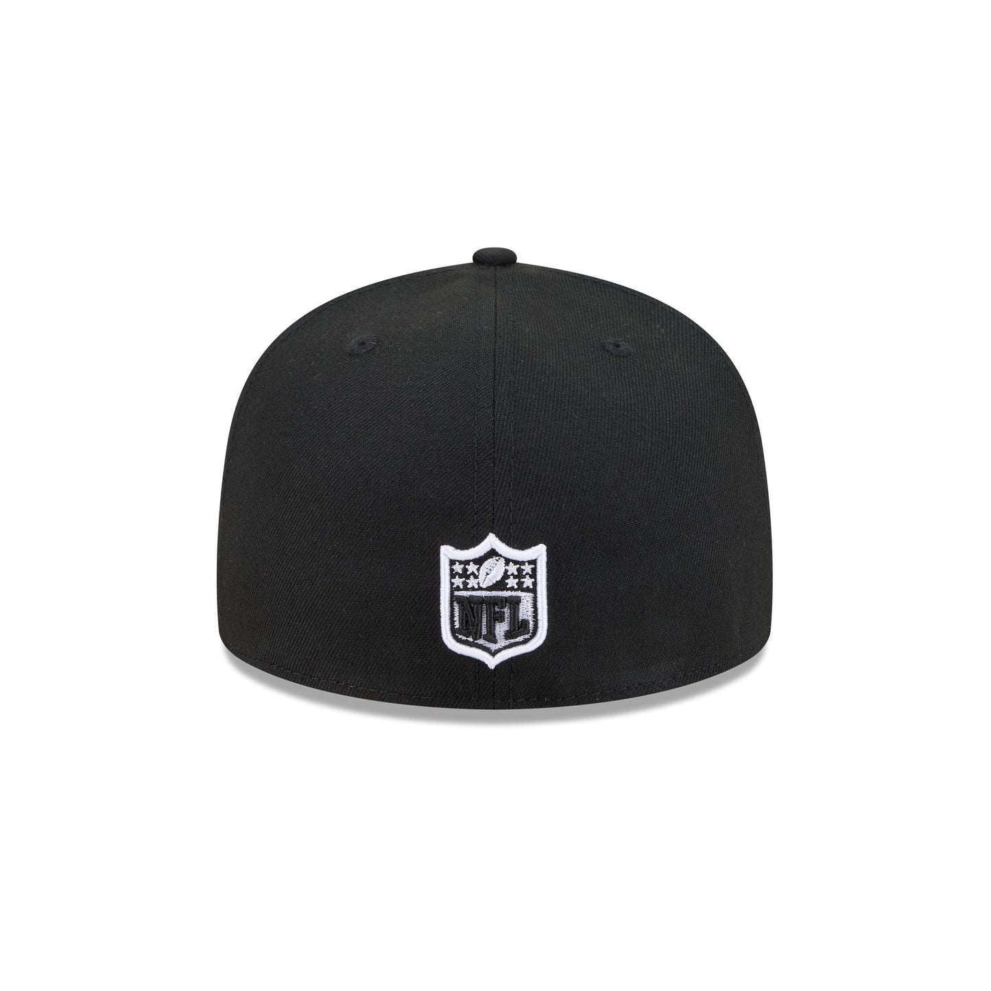 Detroit Lions Black and White Basic 59FIFTY Fitted Hat