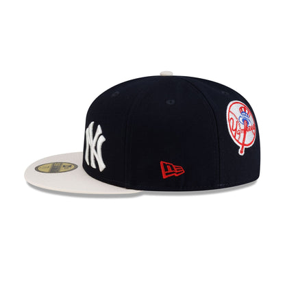 New York Yankees Premium Multi Logo 59FIFTY Fitted Hat