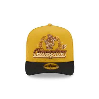 Just Caps Hardwood Classics Trophy Yellow Boston Celtics 59FIFTY A-Frame Fitted Hat