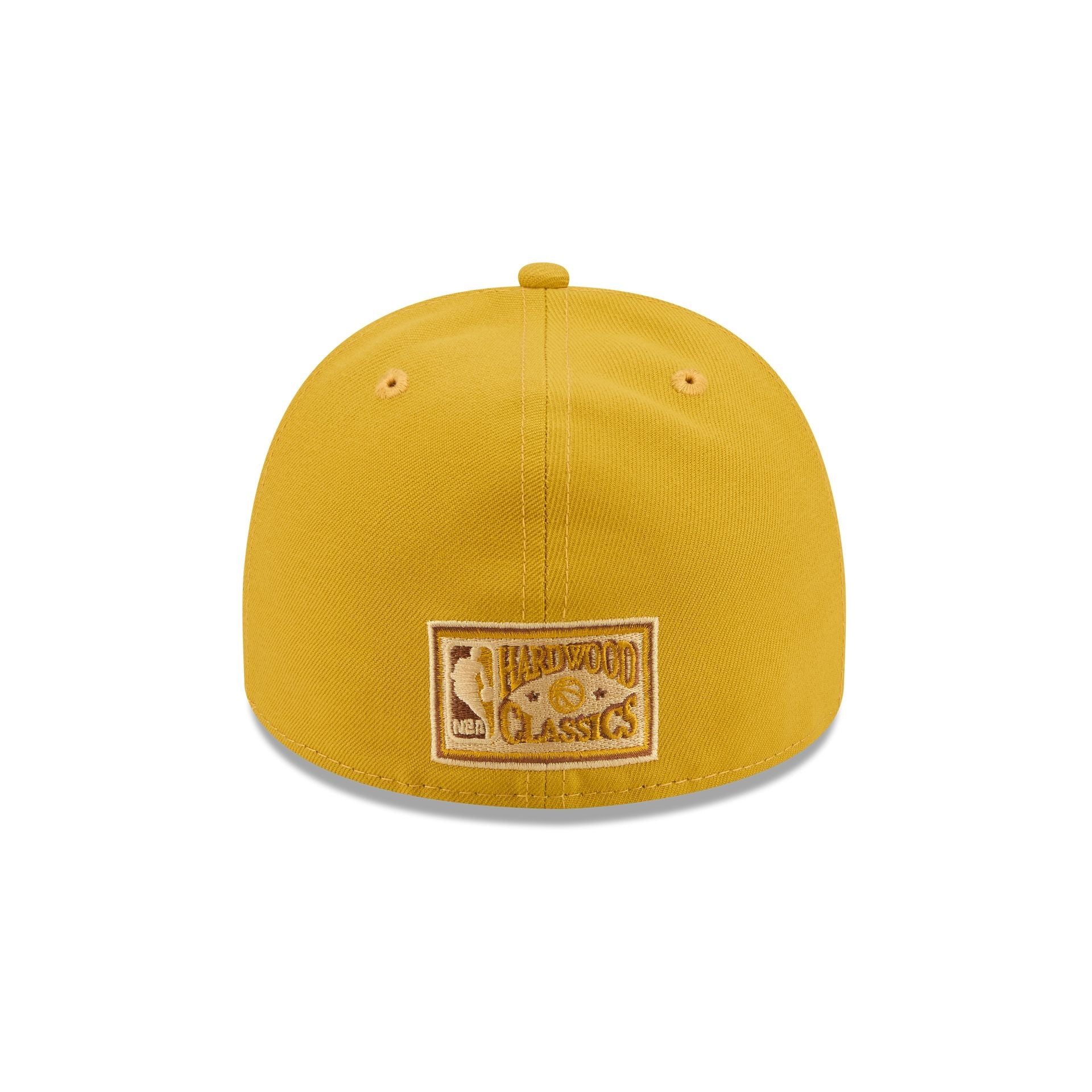 Just Caps Hardwood Classics Trophy Yellow Dallas Mavericks 59FIFTY A-Frame Fitted Hat