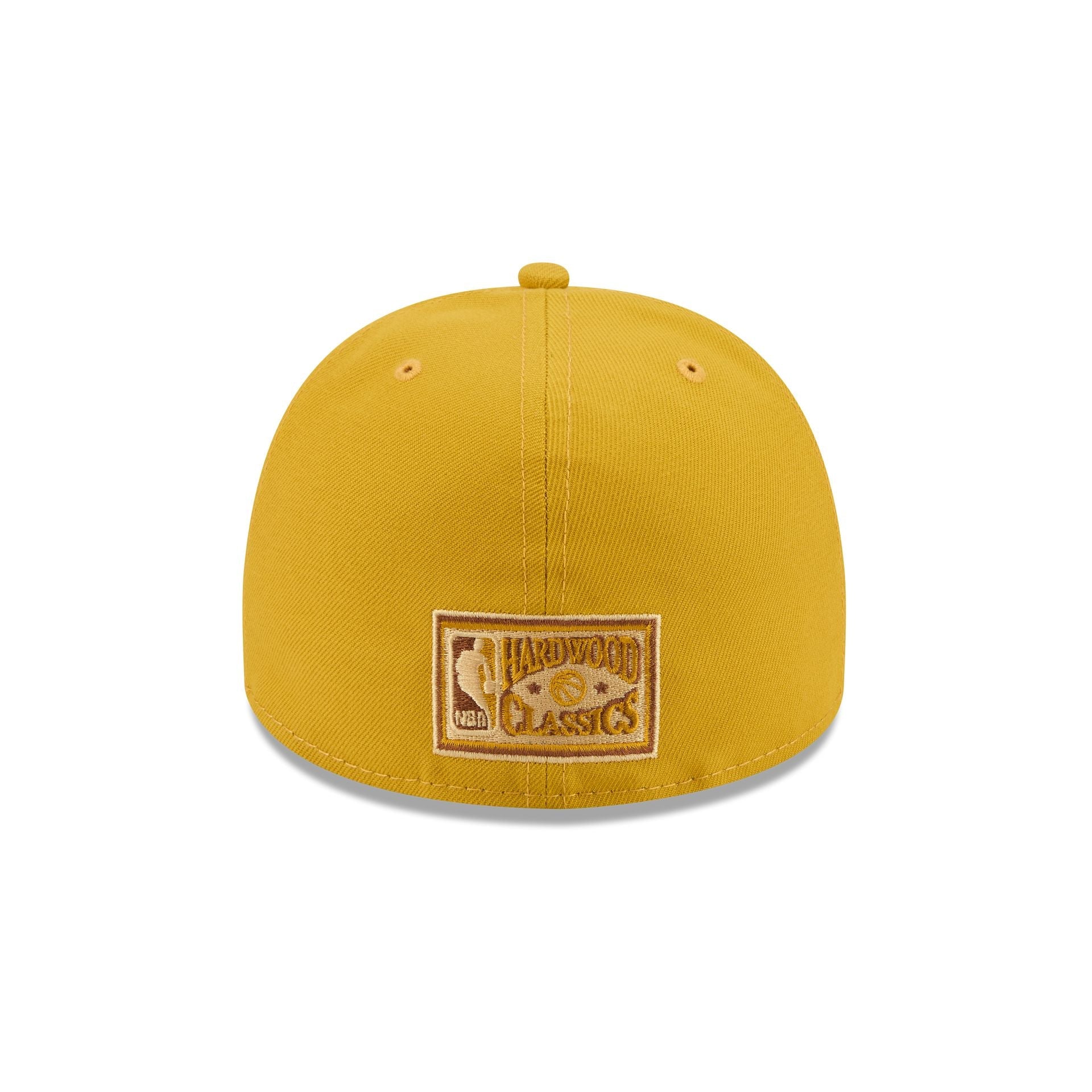 Just Caps Hardwood Classics Trophy Yellow New York Knicks 59FIFTY A-Frame Fitted Hat