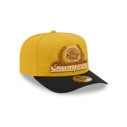 Just Caps Hardwood Classics Trophy Yellow Toronto Raptors 59FIFTY A-Frame Fitted Hat