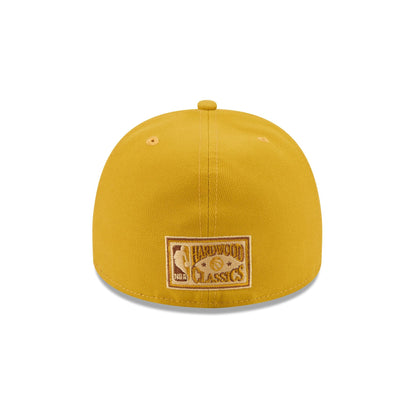 Just Caps Hardwood Classics Trophy Yellow Philadelphia 76ers 59FIFTY A-Frame Fitted Hat