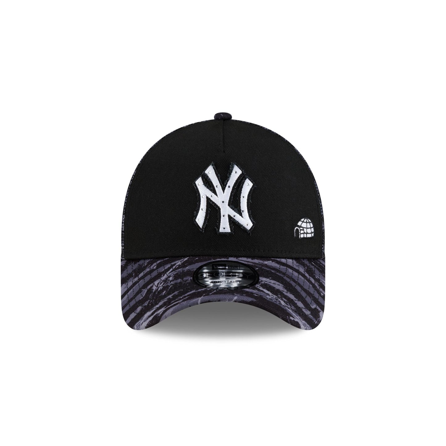 New York Yankees Dion Dawkins Design Lab Camo 9FORTY A-Frame Trucker Hat