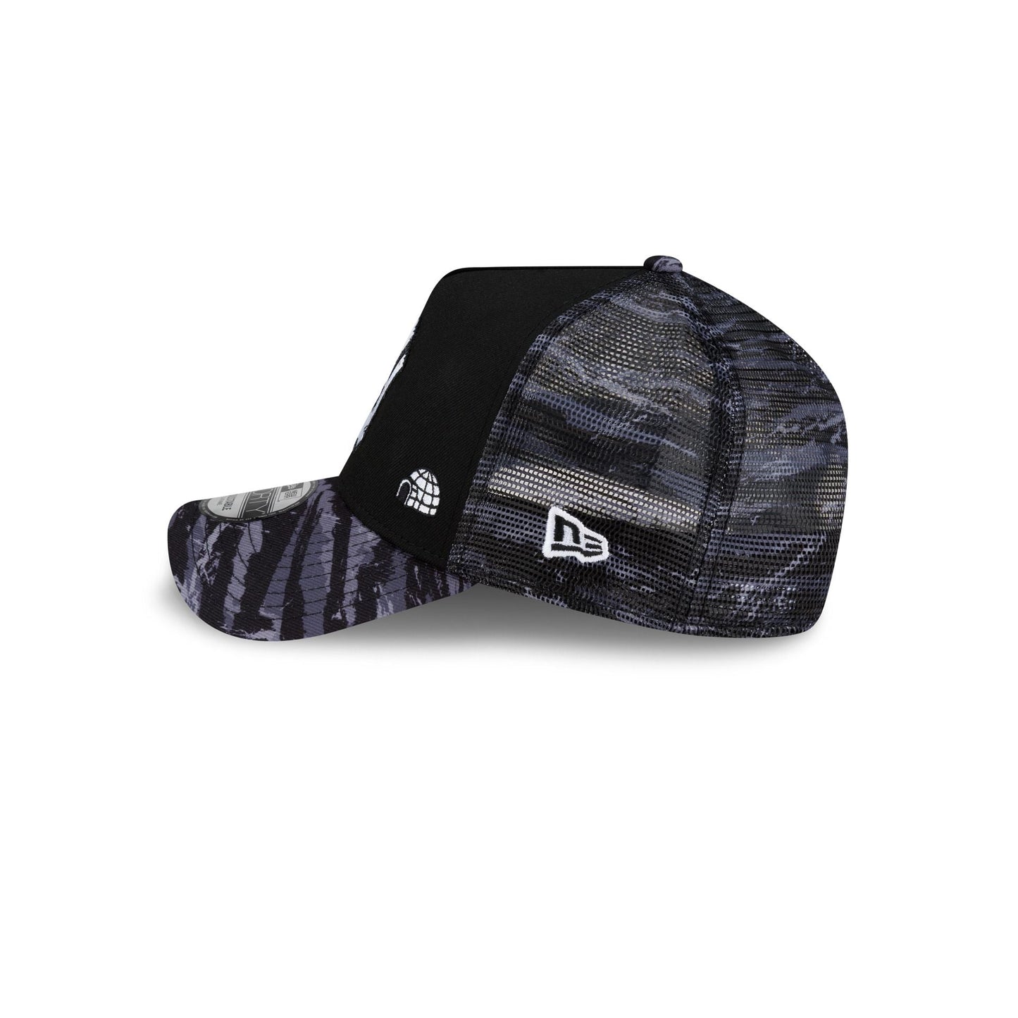 New York Yankees Dion Dawkins Design Lab Camo 9FORTY A-Frame Trucker Hat