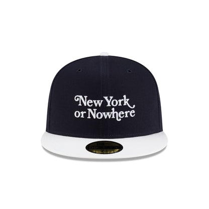 New York or Nowhere x New York Yankees Navy 59FIFTY Fitted Hat