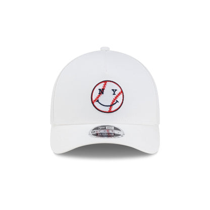 New York or Nowhere x New York Yankees Baseball White 9FORTY M-Crown A-Frame Snapback Hat