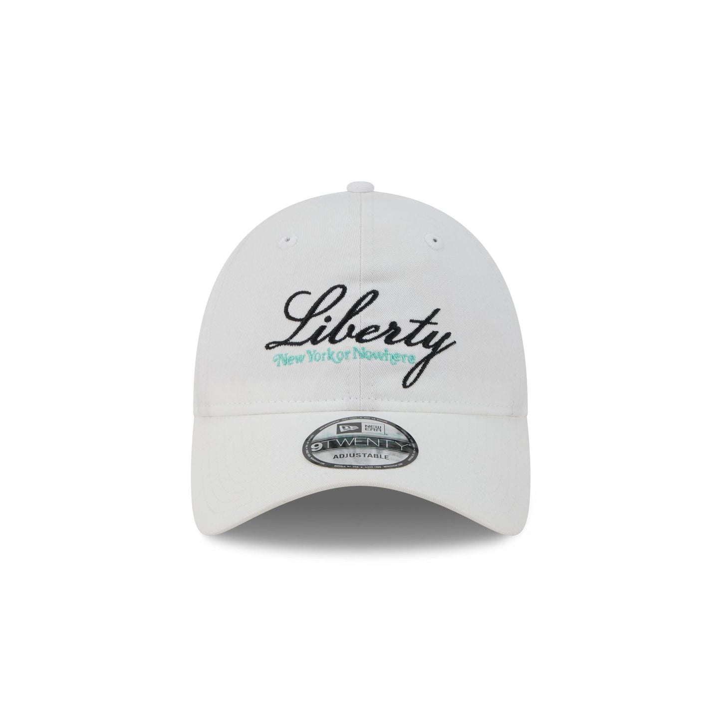New York or Nowhere x New York Liberty Script White 9TWENTY Adjustable Hat